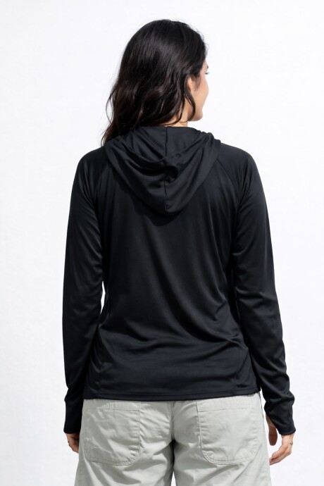 Campera de Nylon Fitness Negro