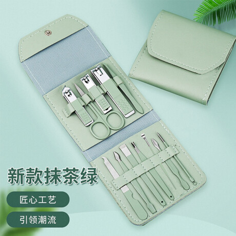 Set manicure 12 Piezas verde