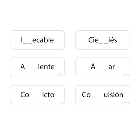 Juego de Tarjetas Dactic Claves Ortograficas Juego de Tarjetas Dactic Claves Ortograficas