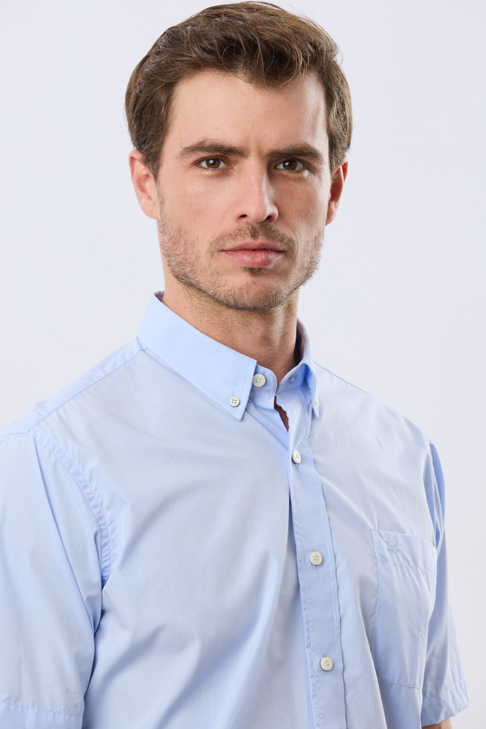 CAMISA LISA SPORT Celeste