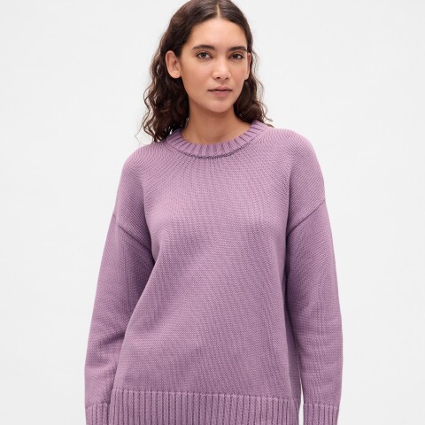 COTTON OS BF CREW PO AMETHYST