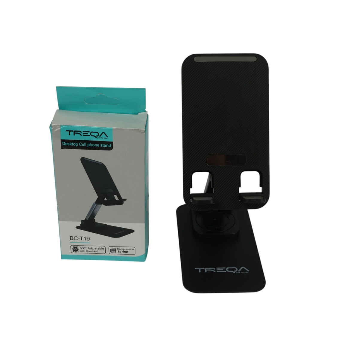 SOPORTE CELULAR Y TABLET BCT19 PARA MESA O ESCRITORIO CON BASE 360 