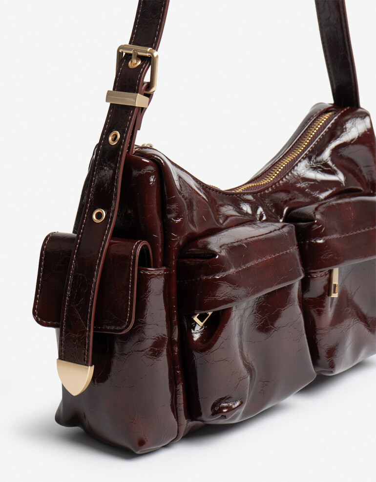 City Cartera City Multipocket - Rojo Burdeaux