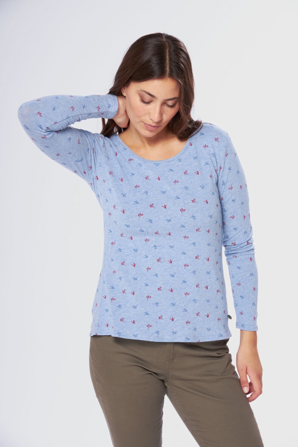 REMERA ESTAMPADA Celeste