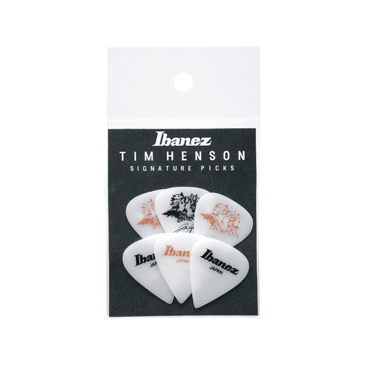 Pua Guitarra Pack Ibanez Tim Henson Signature Pick Teardrop 1.11mm 6pcs 
