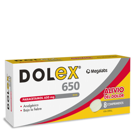 Dolex 650mg 8 Comprimidos Dolex 650mg 8 Comprimidos