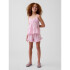 TIERED GAUZE TANK ROSE MIST
