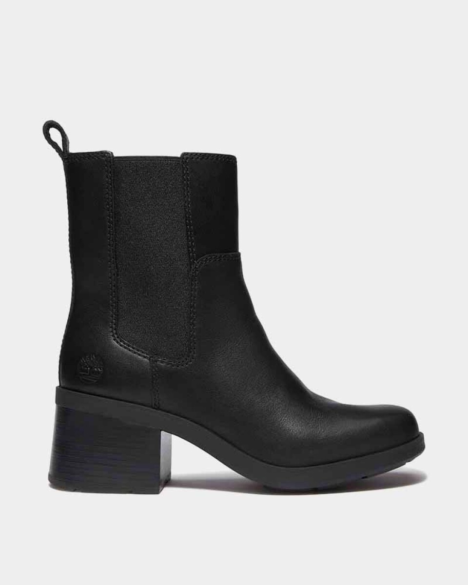 Botas Chelsea Bellevaux Mid Mujer - Black Full Grain 