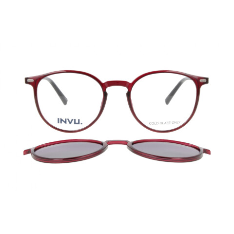 INVU Clip-On 42507C col Purple/Silver Invu Clip-on 42507c Col Purple/silver