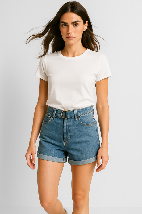 Short Palinu Azul Grisaceo