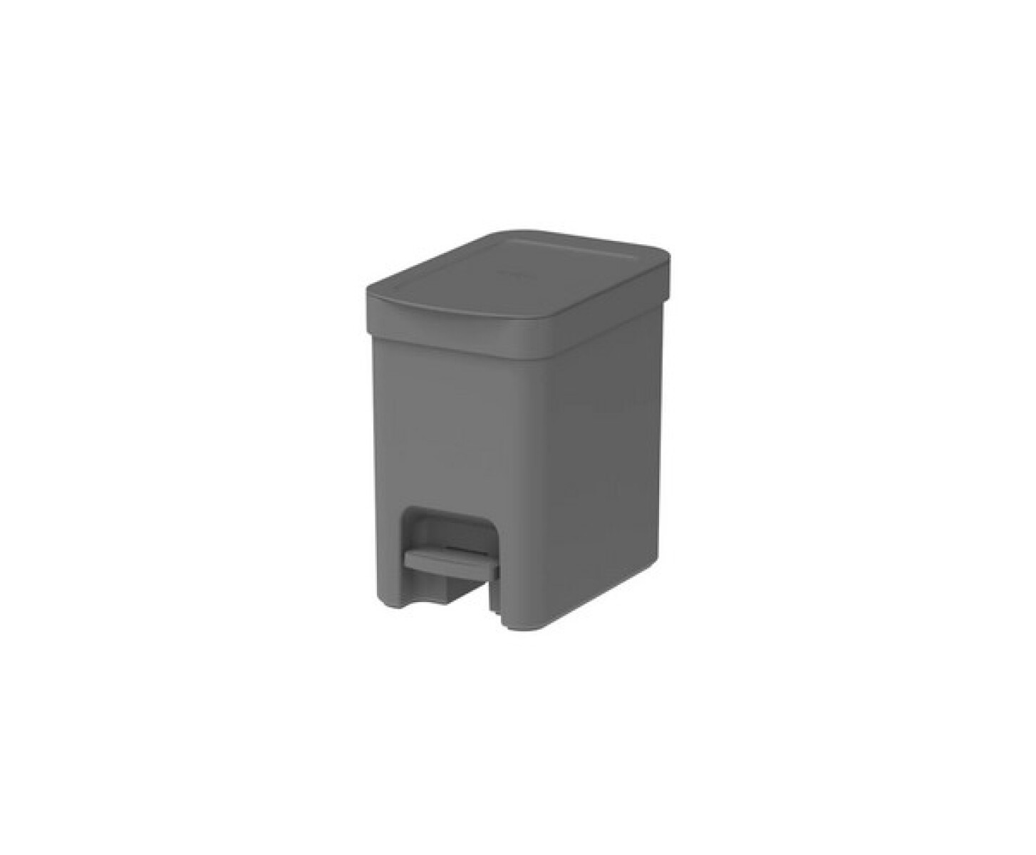 LX4000 - Papelera Basurero Con Pedal Modelo Trium De 6 Lts Gris Oscuro Ou 