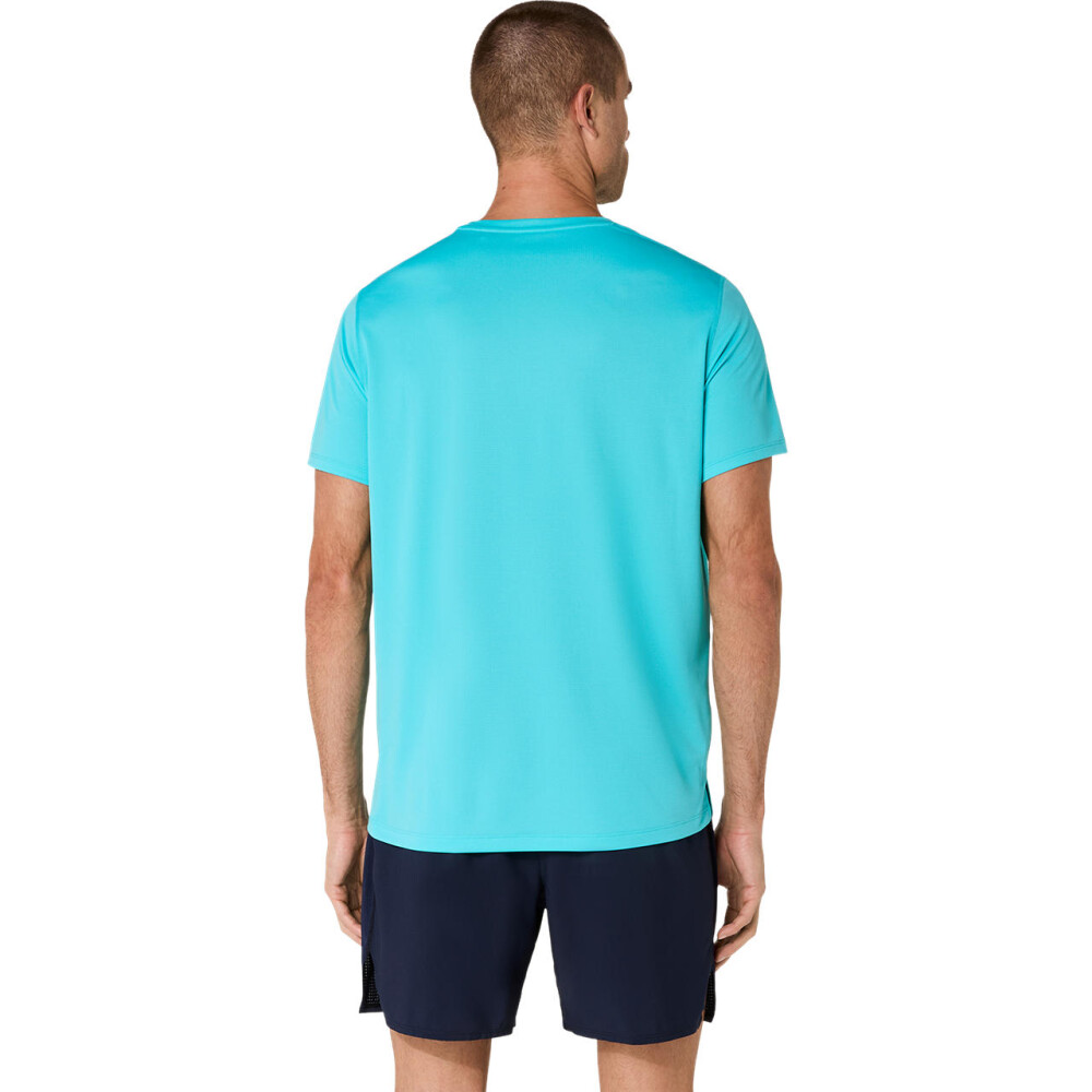 Polo Running Asics Silver SS Top Hombre Energy Aqua