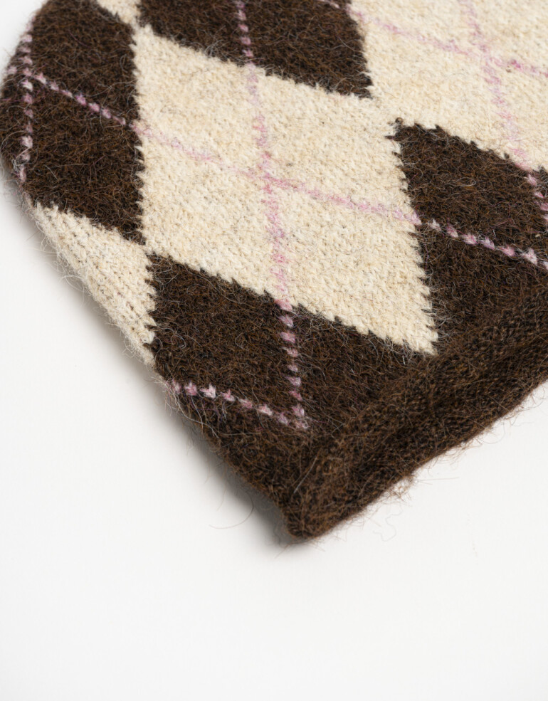 Gorro Gorro Tejido Jacquard - Marron Chocolate