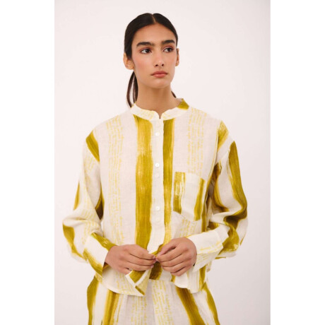 CAMISA REMO PRINT Pistacho