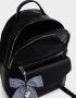 Mochilas Urbanas Romántico Mochila Con Charm - Negro