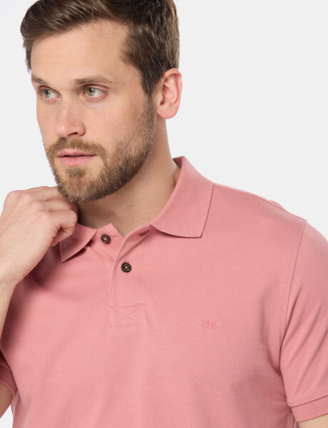 REMERA POLO PIQUE LISA Coral