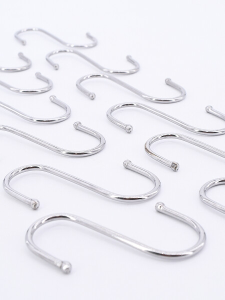 SET GANCHOS MULTIUSOS PLATEADO