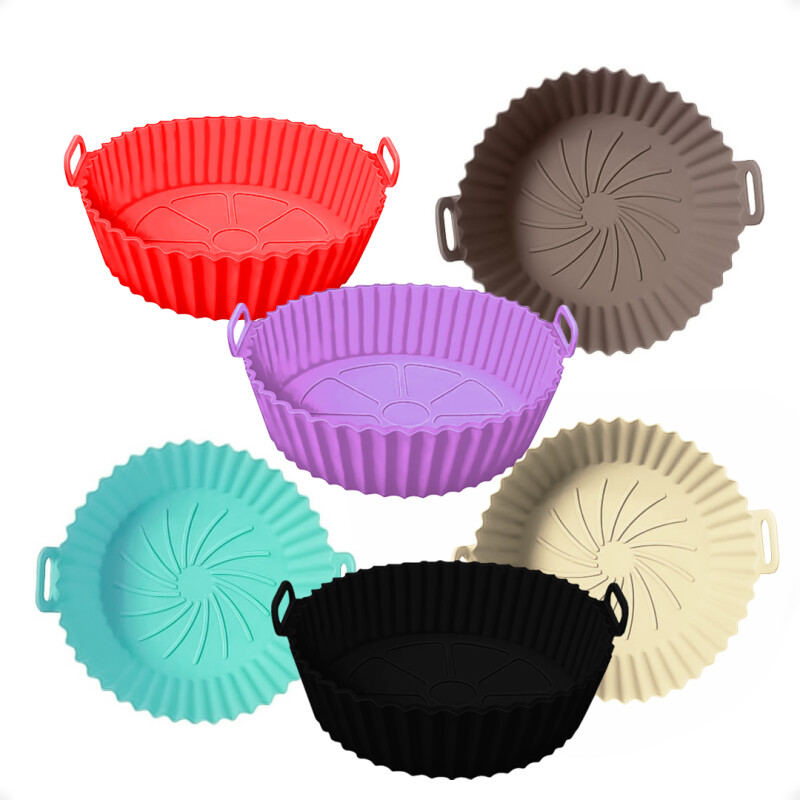 Bandeja Protectora De Silicona Para Freidora de Aire de 16 Cm de Diámetro y 5 Cm de Alto Bandeja Protectora De Silicona Para Freidora de Aire de 16 Cm de Diámetro y 5 Cm de Alto