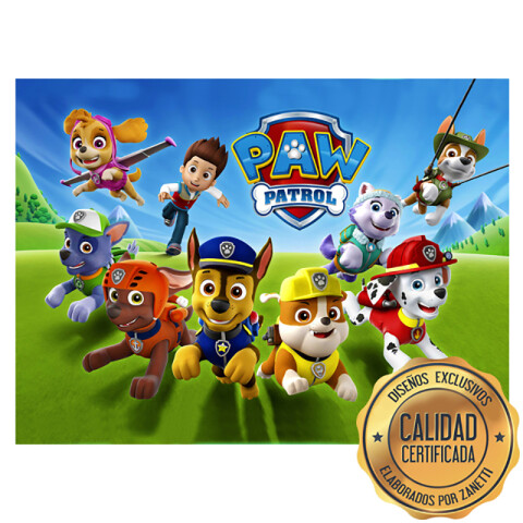 Lámina Paw Patrol Personajes Rect.