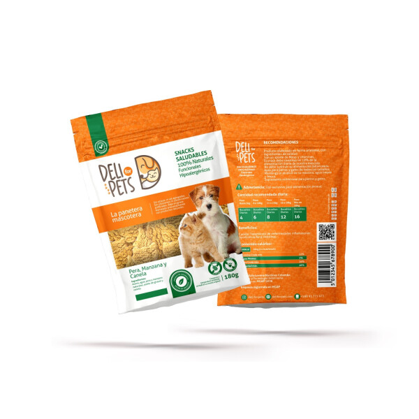 DELI FOR PETS SNACK PERA Y CANELA, 100% NATURAL DELI FOR PETS SNACK PERA Y CANELA, 100% NATURAL