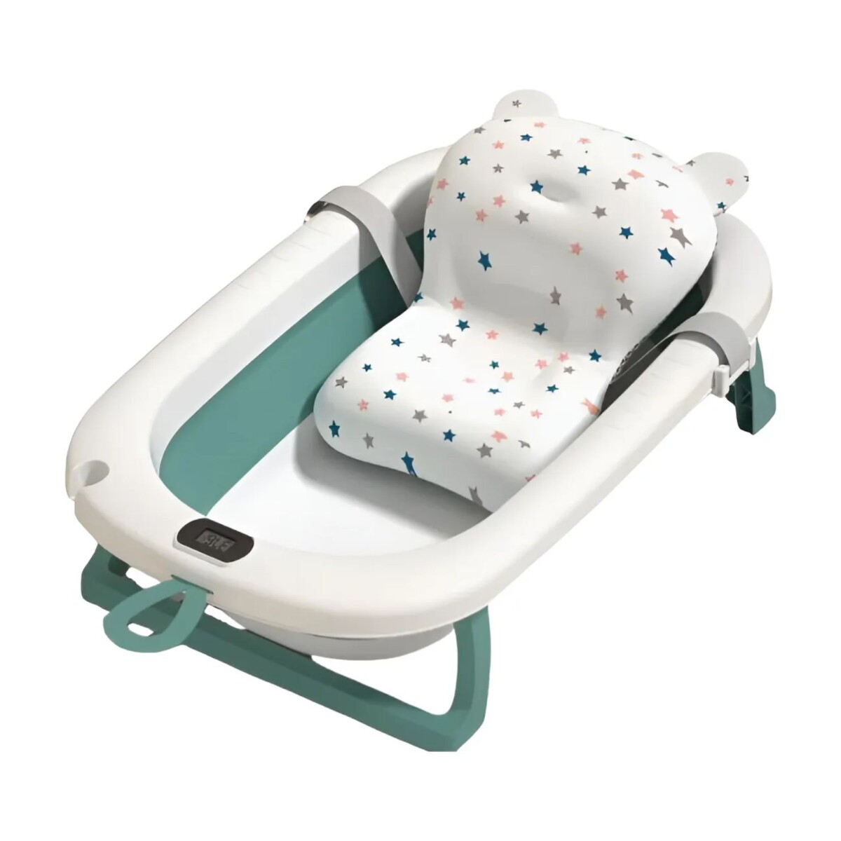 Bañito plegable con termometro y soporte - Verde 