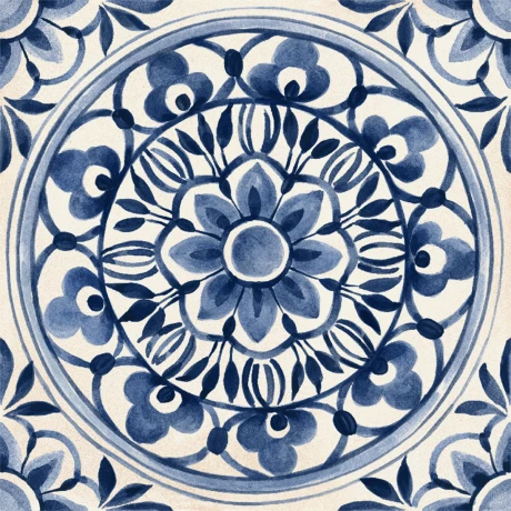 Porcelanato Decorado Avorio 20X20Cm Piso Pared GAMAS DE AZUL