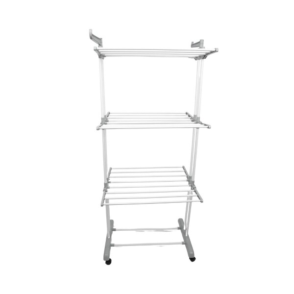 Tendedero Vertical Varillas Acero Plegable De 3 Niveles Tender Ropa Lavadero Metal De Pie 54x68x168 Cm Gris Tendedero Vertical Varillas Acero Plegable De 3 Niveles Tender Ropa Lavadero Metal De Pie 54x68x168 Cm Gris
