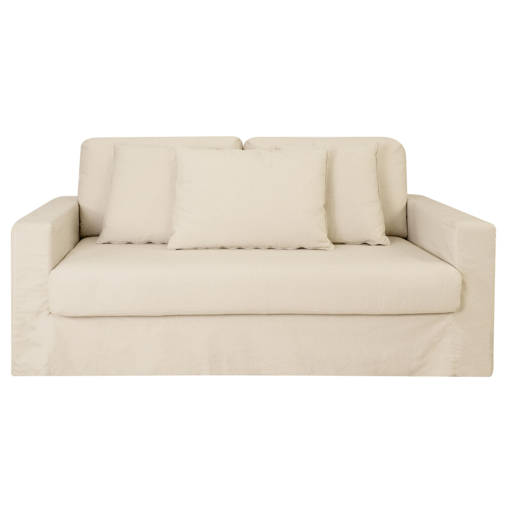 SILLÓN 2 CUERPOS TELA NATURAL-BEIGE POLLOCK BEIGE