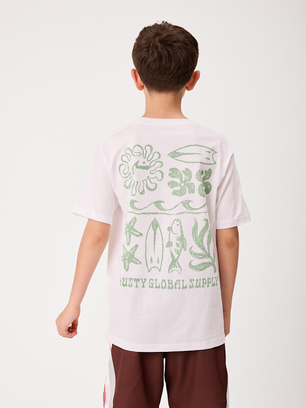 T-SHIRT RAMONA TEEN RUSTY Blanco