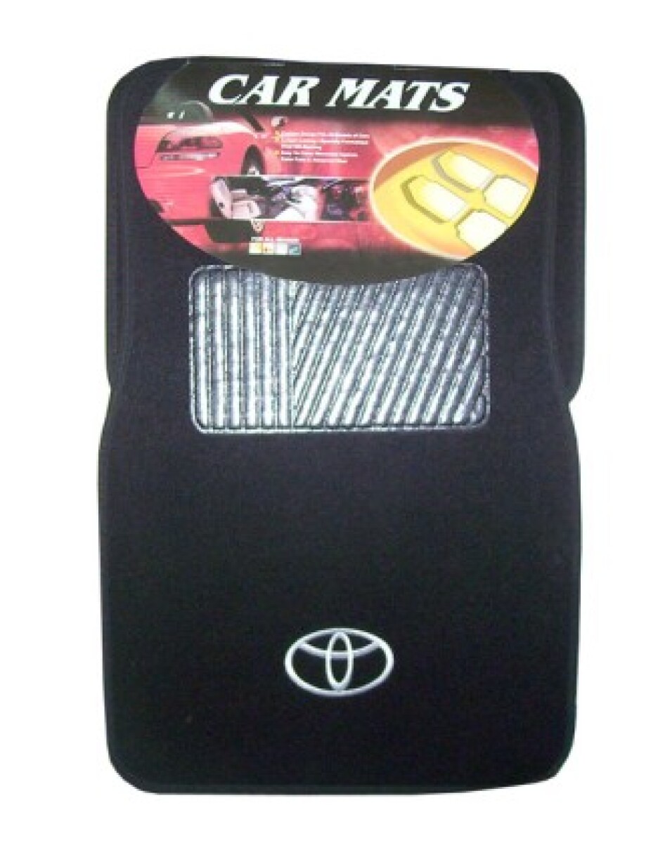 ALFOMBRAS - 4 PIEZAS MOQUETTE LOGO TOYOTA WESTON 