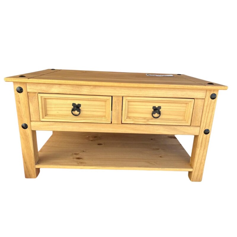 Mesa de Living Mex 2 Cajones Natural Mesa de Living Mex 2 Cajones Natural