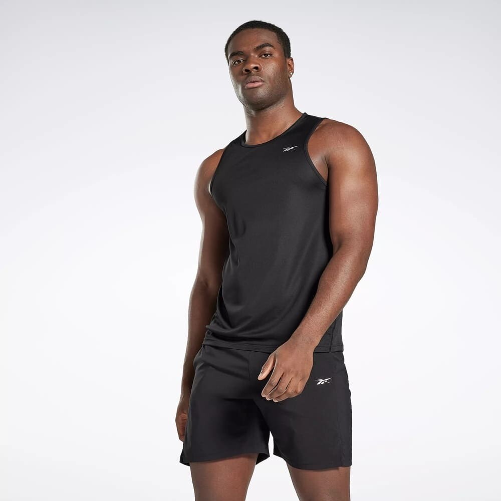 Running Speedwick Singlet - Hombre Black