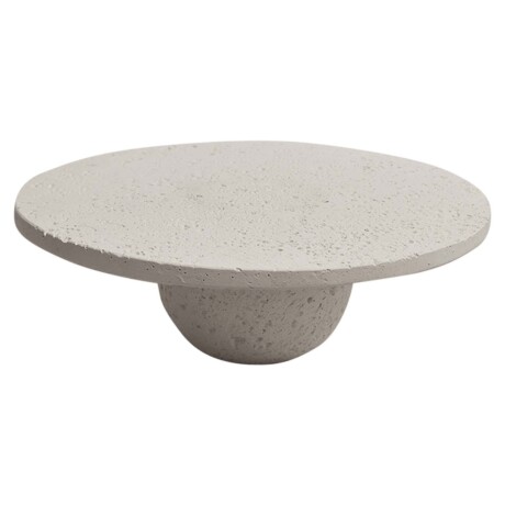 Centro de Mesa Elevado Símil Piedra Adorno Decoración Ø25Cm Natural