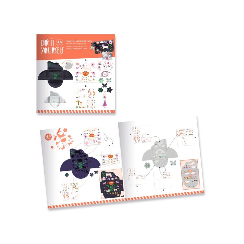 Set de manualidades para hacer monederos Negro