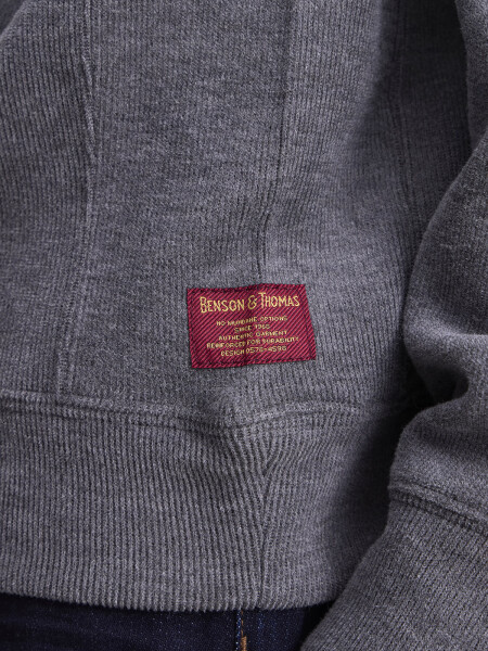 FLEECE BASTIA GRIS OSCURO MELANGE