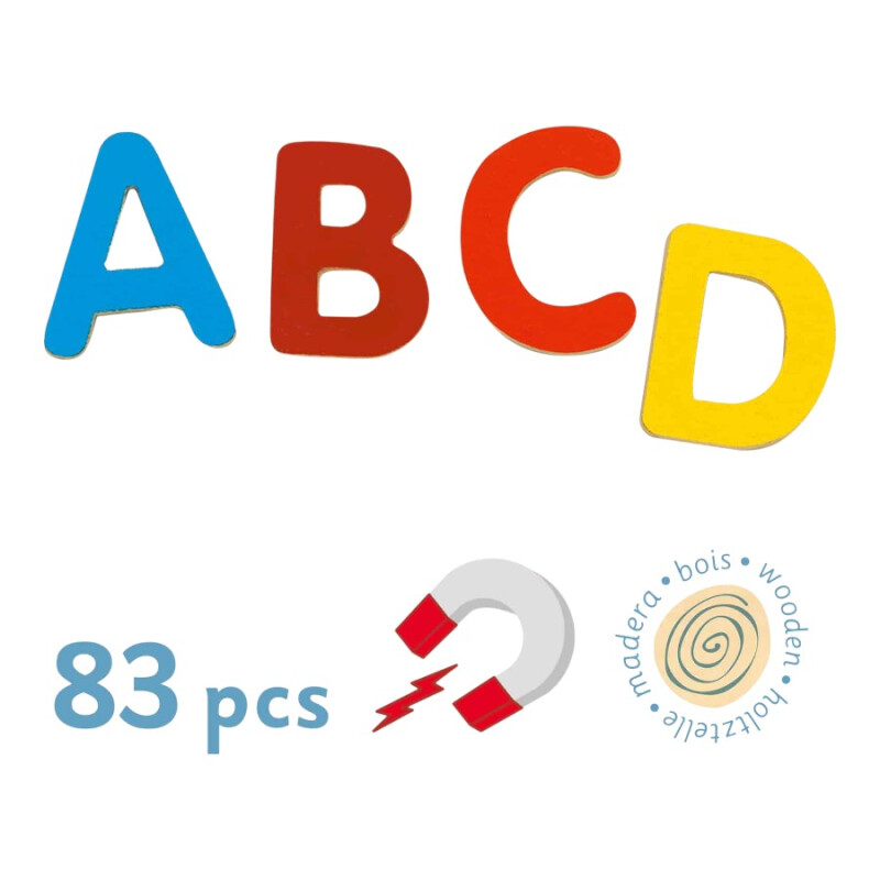 Juego Infantil Letras Magnéticas 83 Piezas Djeco Juego Infantil Letras Magnéticas 83 Piezas Djeco