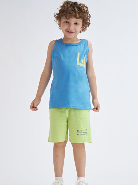 Camiseta sin mangas Hi- Azul Vibrante