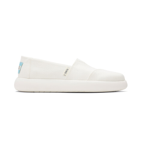 White Canvas Alpama Sneak - Mujer White