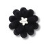 Black Velvet Flower 1 Multicolor
