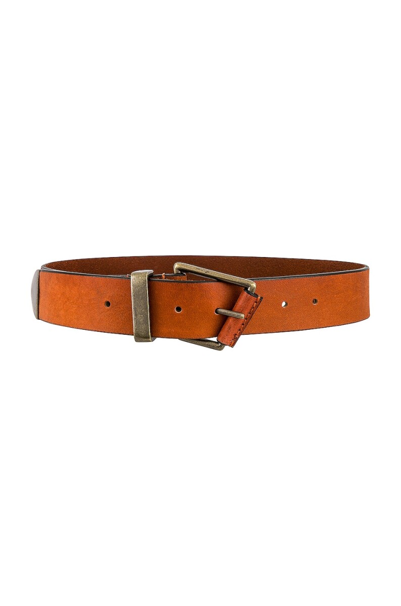Wtf getty leather belt - Terracota 