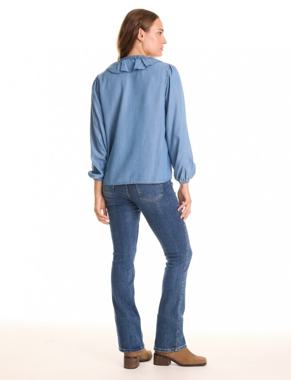Blusa Lyocell Btn Vo JEAN