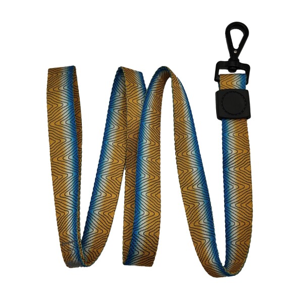 Correa de Cinta Mascotas 120 cm Perros Gatos Reforzada Variante Color Azul y Amarillo