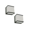 PACK APLIQUE LED QUADRA 8W 4000K 100-240V NEGRO 2P/ EXTERIOR PACK APLIQUE LED QUADRA 8W 4000K 100-240V NEGRO 2P/ EXTERIOR