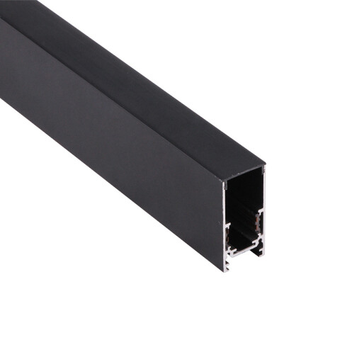Riel aluminio magnetico p/adosar negro 1m agregar ZU0500
