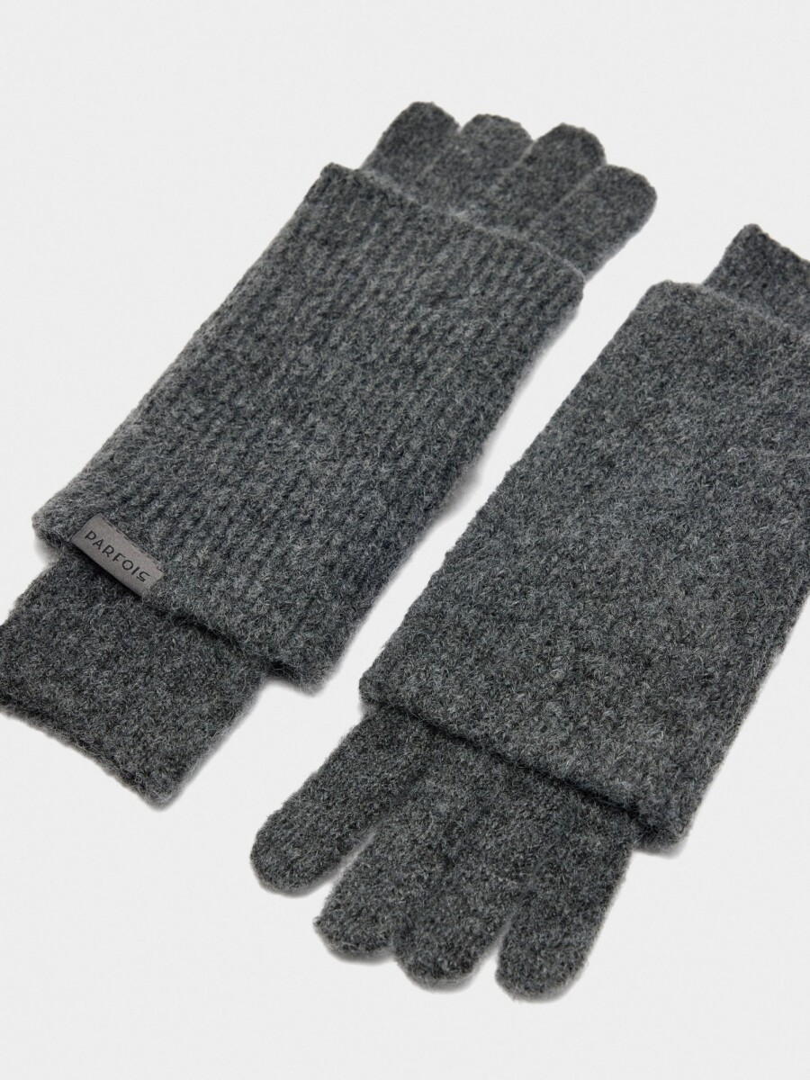 Guantes De Punto gris