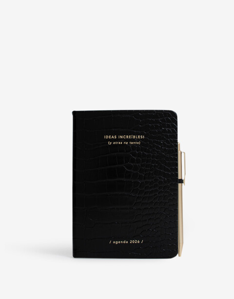 Agendas y Calendarios Agendas Agenda Croco 2026 - Negro