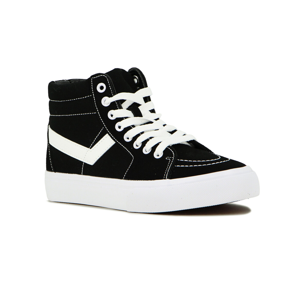 Pony Bota casual lona Unisex - Negro - Negro 