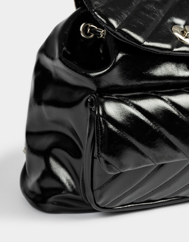 Mochilas Urbanas Puffy Mochila Puffy Con Solapa - Negro