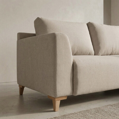 Rinconera Gino - Tela Microfibra - Chaise derecho TC 1010 (Beige)