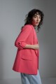 Blazer recto fucsia